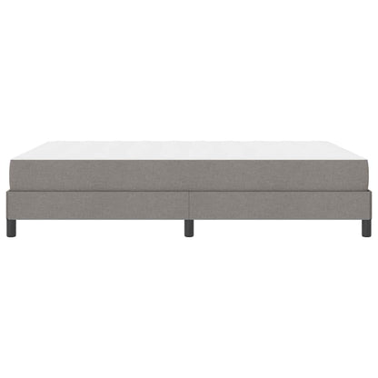 Boxspringbett mit Matratze Taupe 140 x 190 cm Stoff