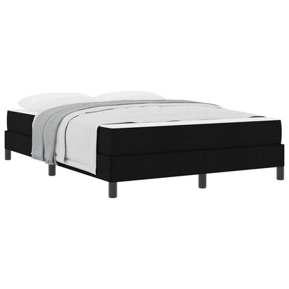 Boxspringbett mit Matratze Schwarz 140 x 200 cm Stoff