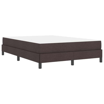 Boxspringbett mit Matratze Dunkelbraun 140 x 200 cm Stoff