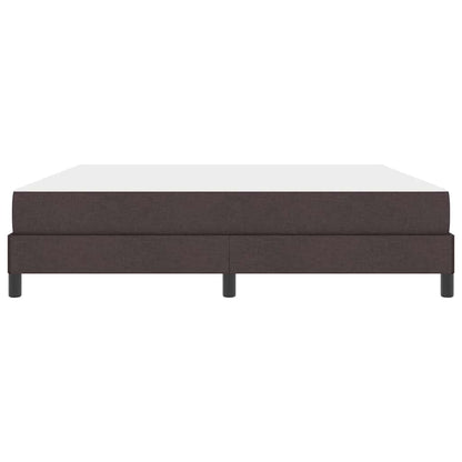 Boxspringbett mit Matratze Dunkelbraun 180 x 200 cm Stoff