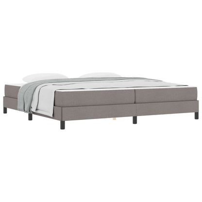 Boxspringbett mit Matratze Taupe 200 x 200 cm Stoff
