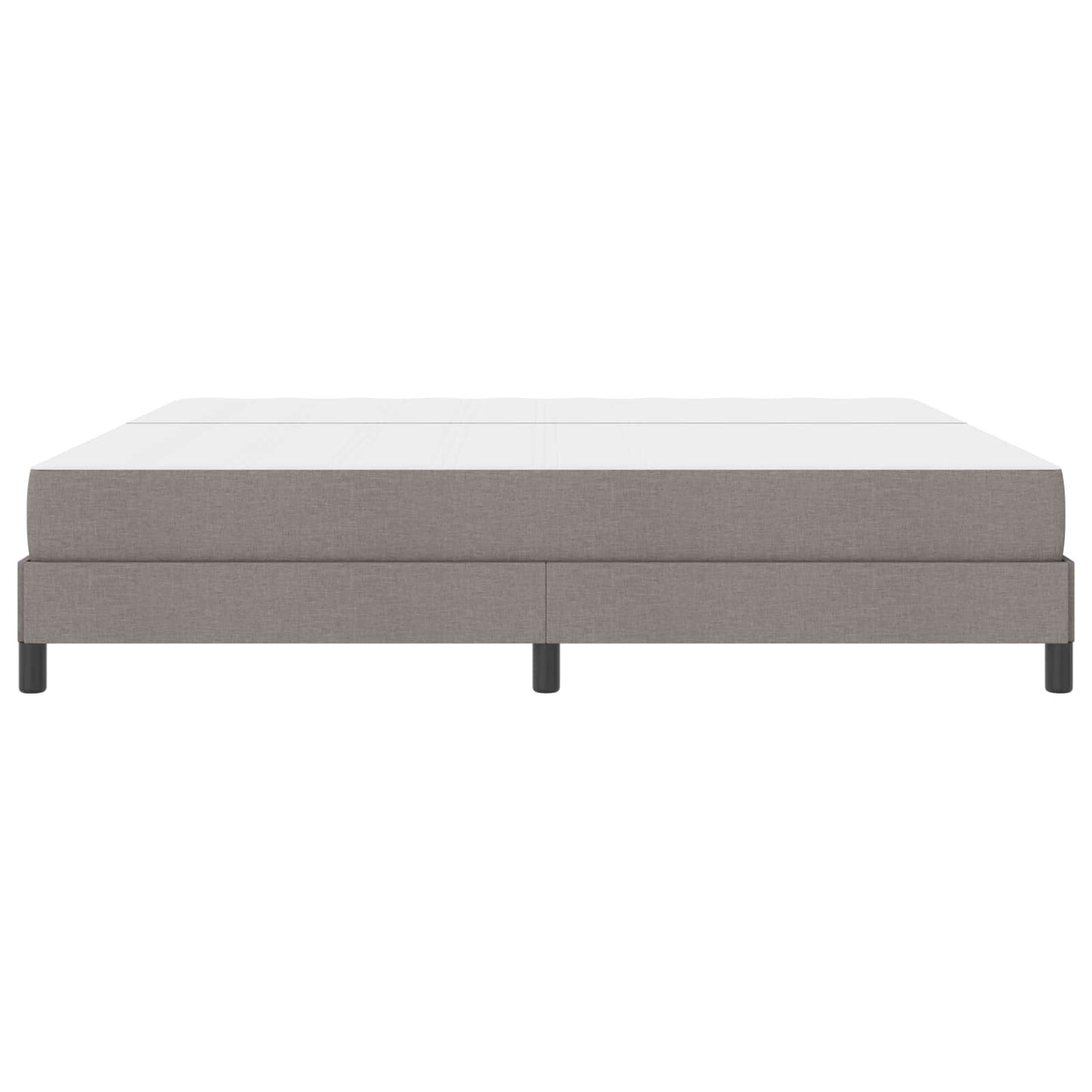 Boxspringbett mit Matratze Taupe 200 x 200 cm Stoff