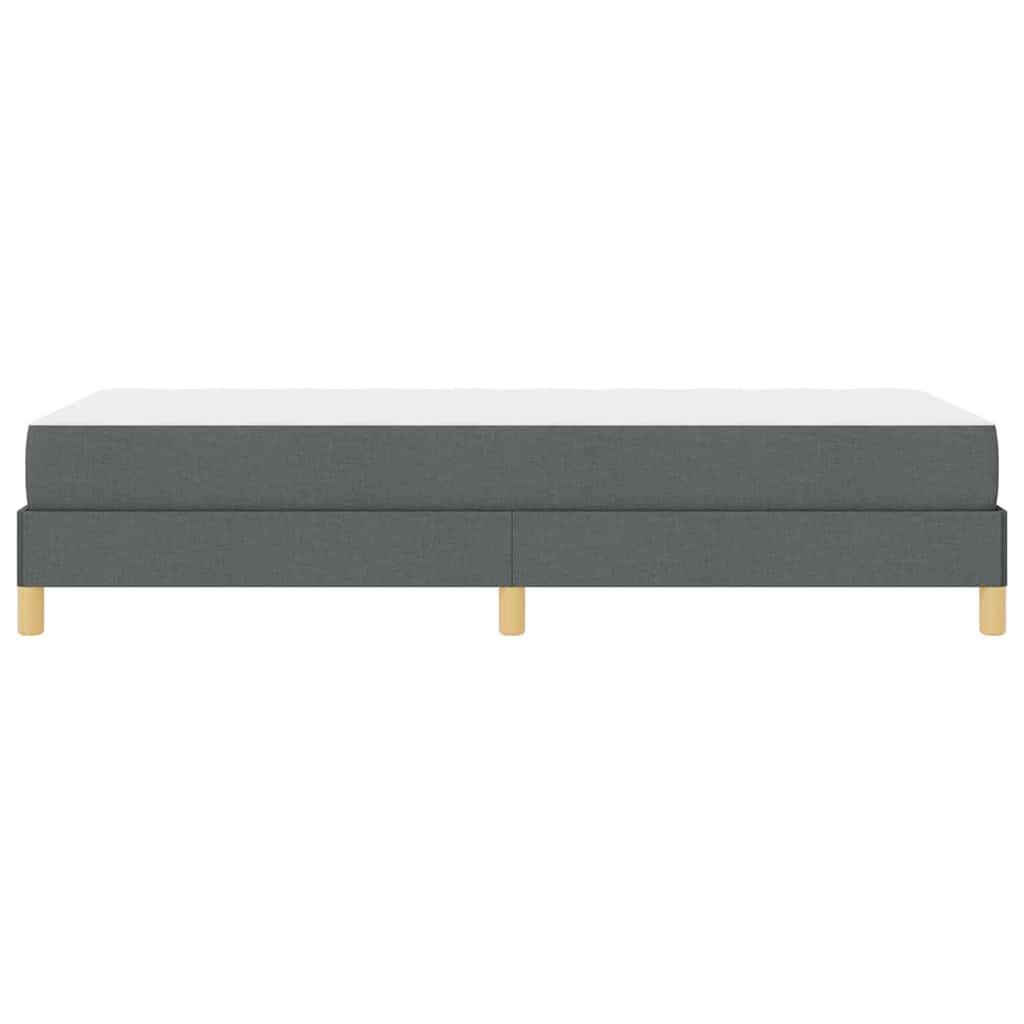 Boxspringbett mit Matratze Dunkelgrau 90 x 190 cm Stoff