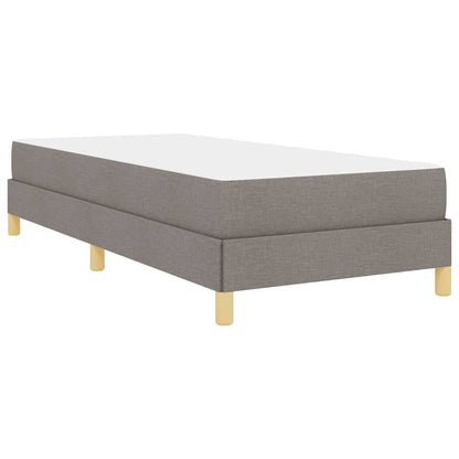 Boxspringbett mit Matratze Taupe 90 x 190 cm Stoff