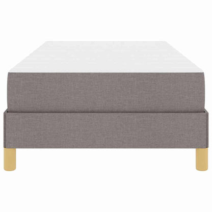 Boxspringbett mit Matratze Taupe 90 x 190 cm Stoff