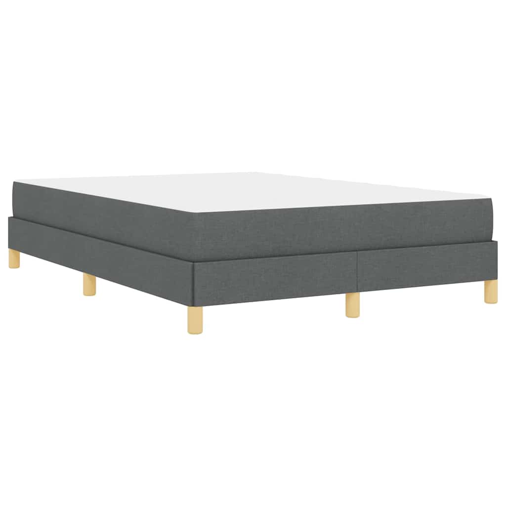 Boxspringbett mit Matratze Dunkelgrau 160 x 200 cm Stoff