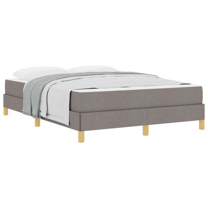 Boxspringbett mit Matratze Taupe 160 x 200 cm Stoff