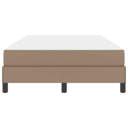 Bettrahmen mit Matratze Cappuccino 120 x 190 cm Stoff