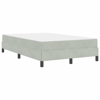 Boxspringbett mit Matratze Hellgrau 120 x 200 cm Stoff
