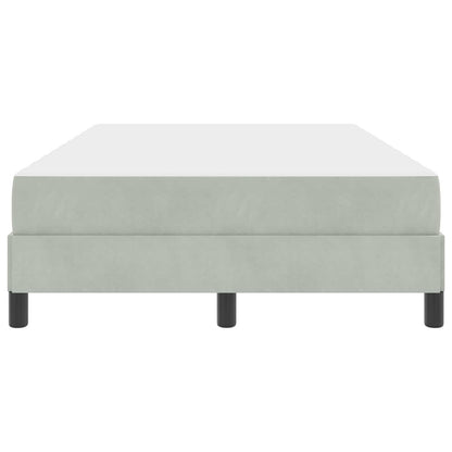 Boxspringbett mit Matratze Hellgrau 120 x 200 cm Stoff