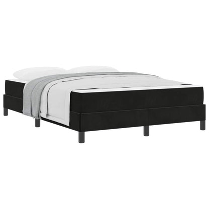 Boxspringbett mit Matratze Schwarz 140 x 190 cm Stoff