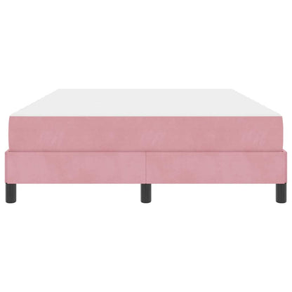 Boxspringbett mit Matratze Rosa 160 x 210 cm Stoff