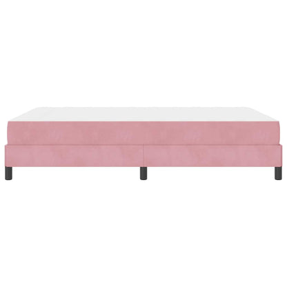 Boxspringbett mit Matratze Rosa 160 x 210 cm Stoff