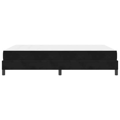 Boxspringbett mit Matratze Schwarz 160 x 220 cm Stoff