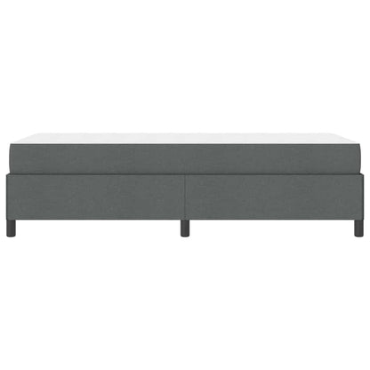 Boxspringbett mit Matratze Dunkelgrau 90 x 190 cm Stoff