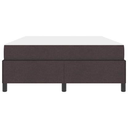 Boxspringbett Dunkelbraun 140 x 200 cm Stoff