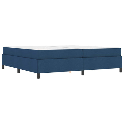 Boxspringbett mit Matratze Blau 200 x 200 cm Stoff