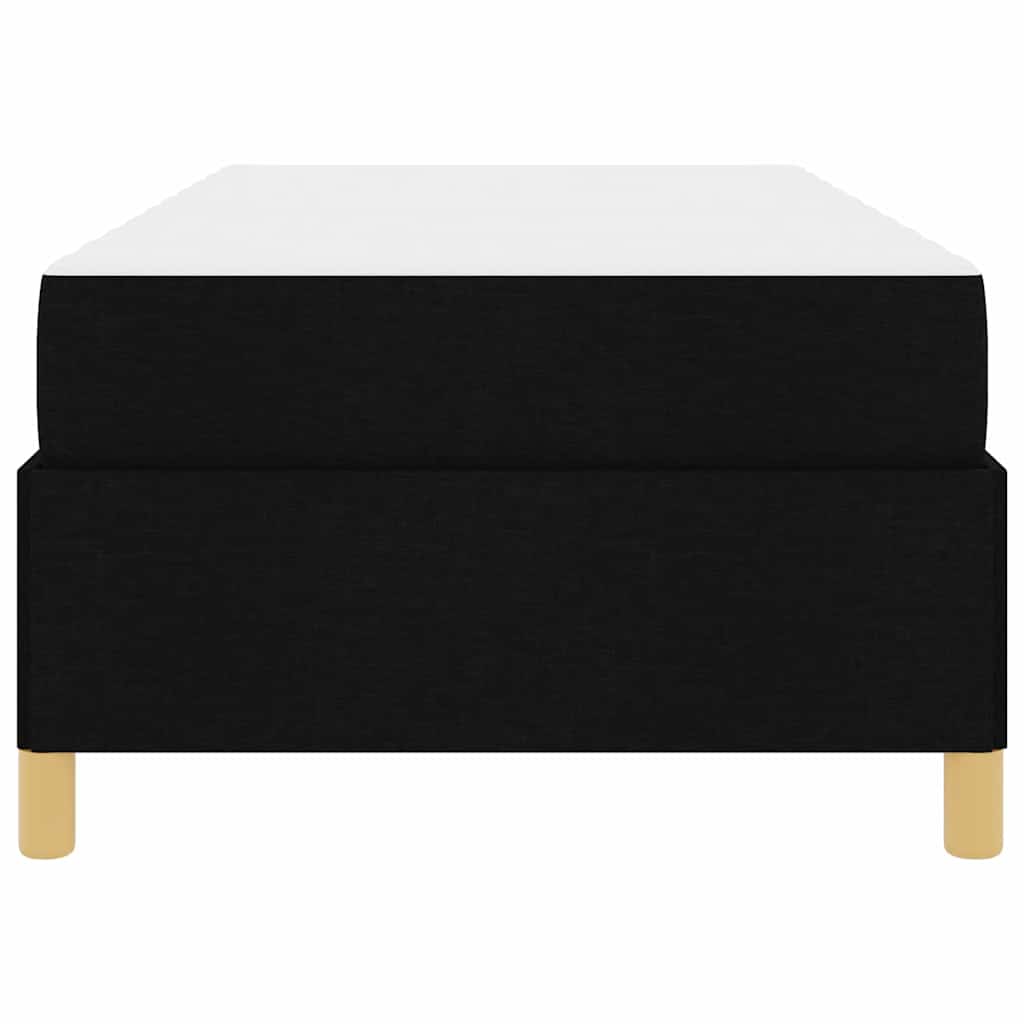 Bettrahmen mit Matratze Schwarz 80 x 200 cm Stoff