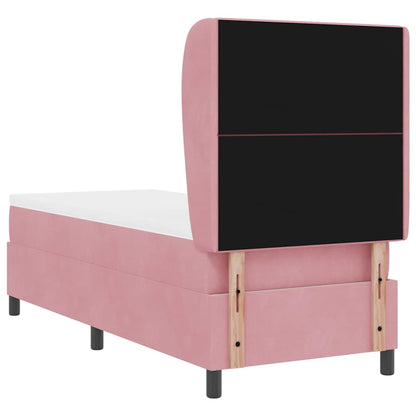 Boxspringbett mit Matratze Rosa 200 x 80 cm Polyester