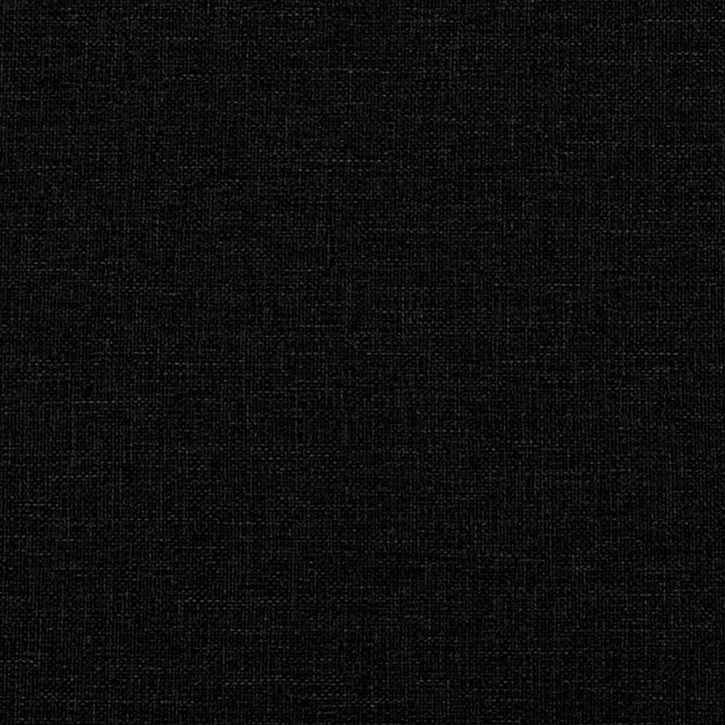 Boxspringbett mit Matratze Schwarz 190 x 90 cm Polyester