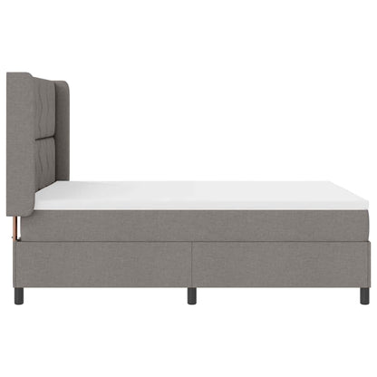 Boxspringbett mit Matratze Taupe 200 x 160 cm Stoff