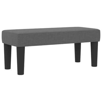 Boxspringbett mit Matratze Dunkelgrau 80 x 200 cm Stoff