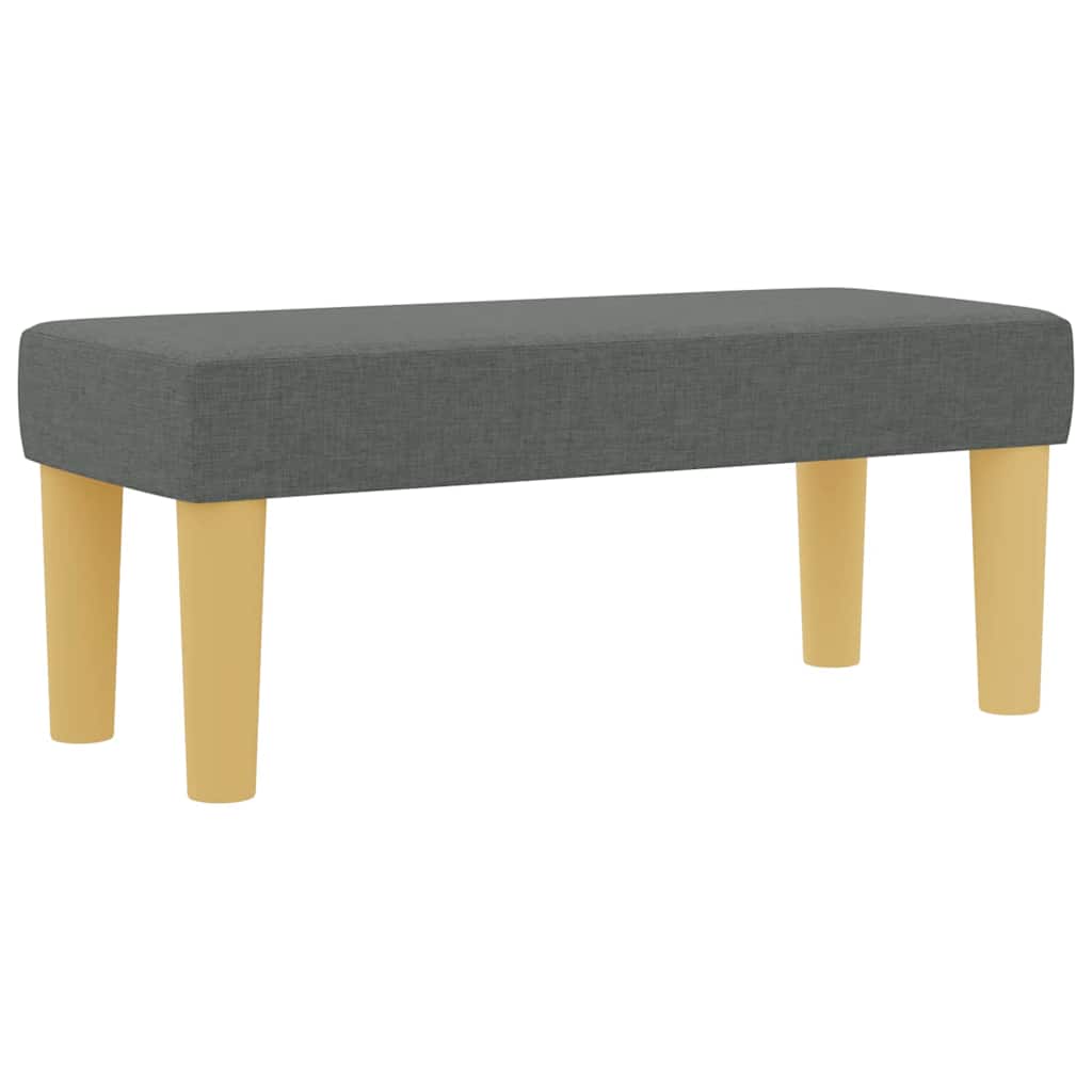 Boxspringbett mit Matratze Dunkelgrau 80 x 200 cm Stoff