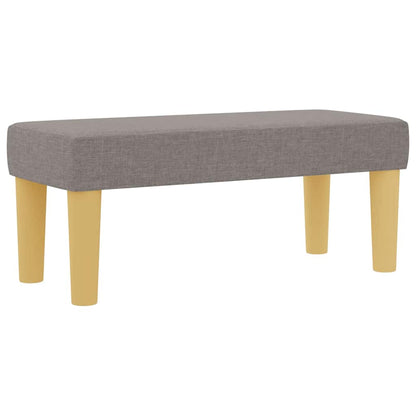 Boxspringbett mit Matratze mit Kopfteil Taupe 90 x 200 cm Stoff