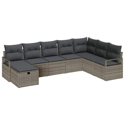 Sofa Set mit Kissen 5 pcs Poly-Rattan