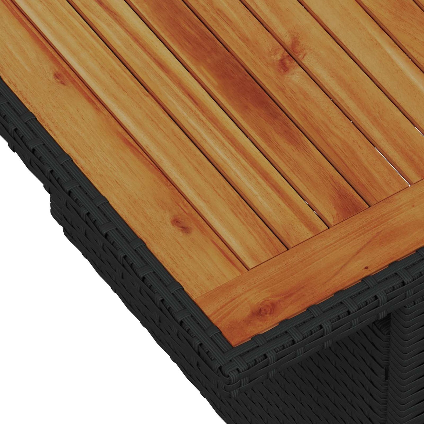 Garten-Sofa-Set 7 pcs Schwarz Poly-Rattan