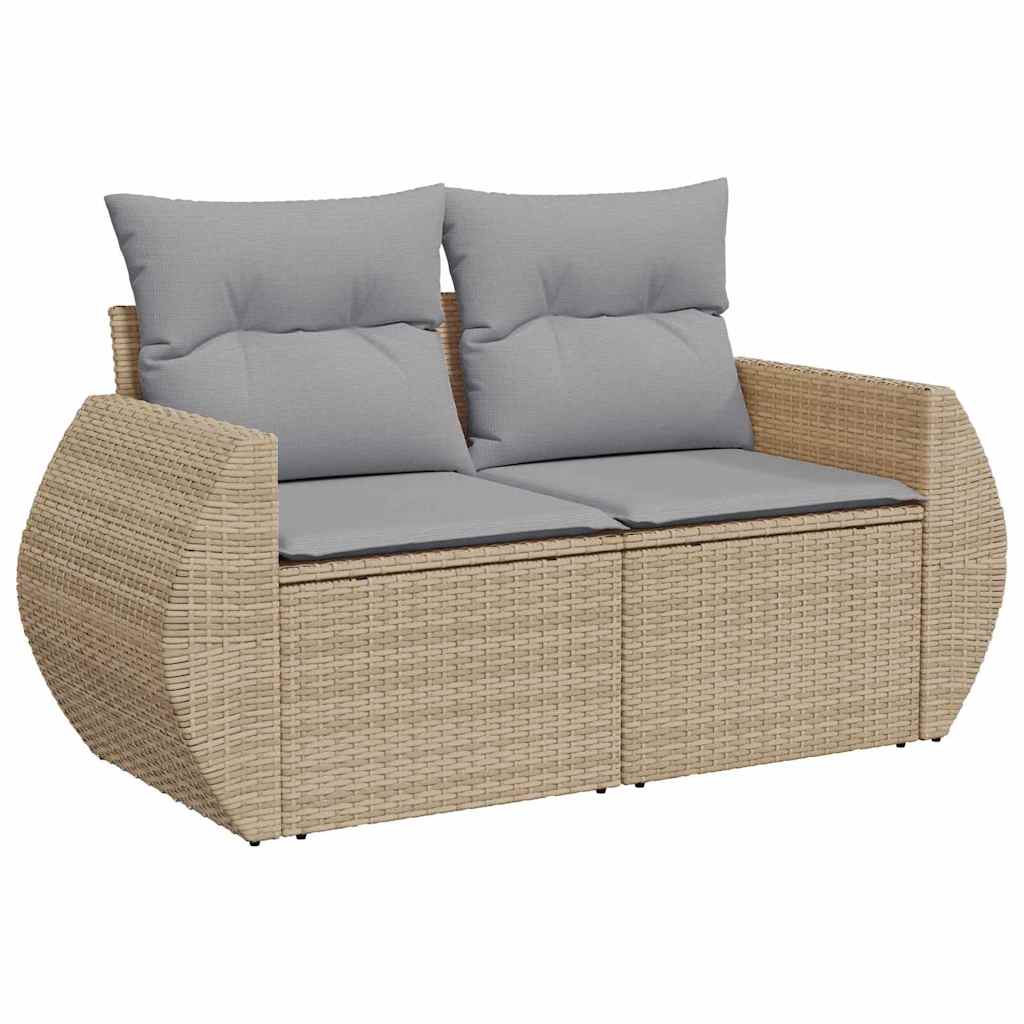 Gartensofa-set 12 pcs Beige Poly-Rattan
