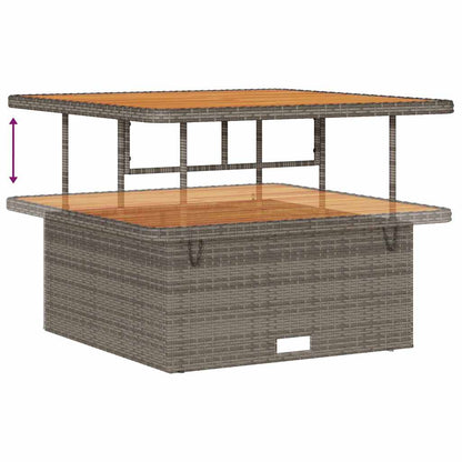 Garten-Sofa-Set mit Kissen mit Speicher mit Kissen 8 pcs Grau