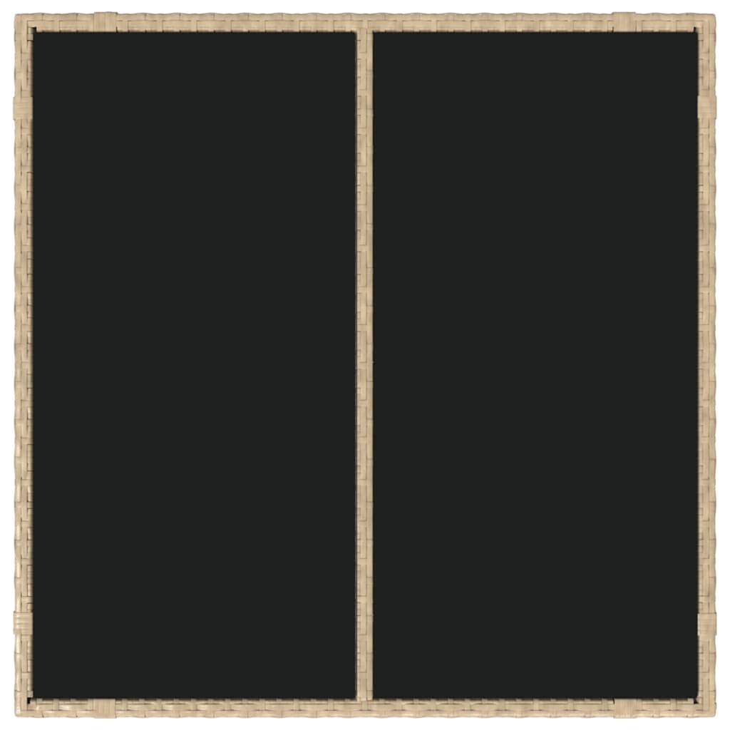 Garten Essgruppe 3 pcs Beige Poly-Rattan