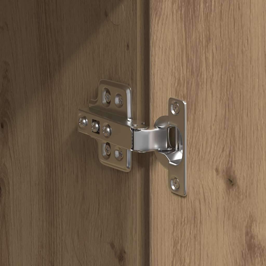 Highboard Eiche handwerklich 60 x 35 x 180 cm Holzwerkstoff