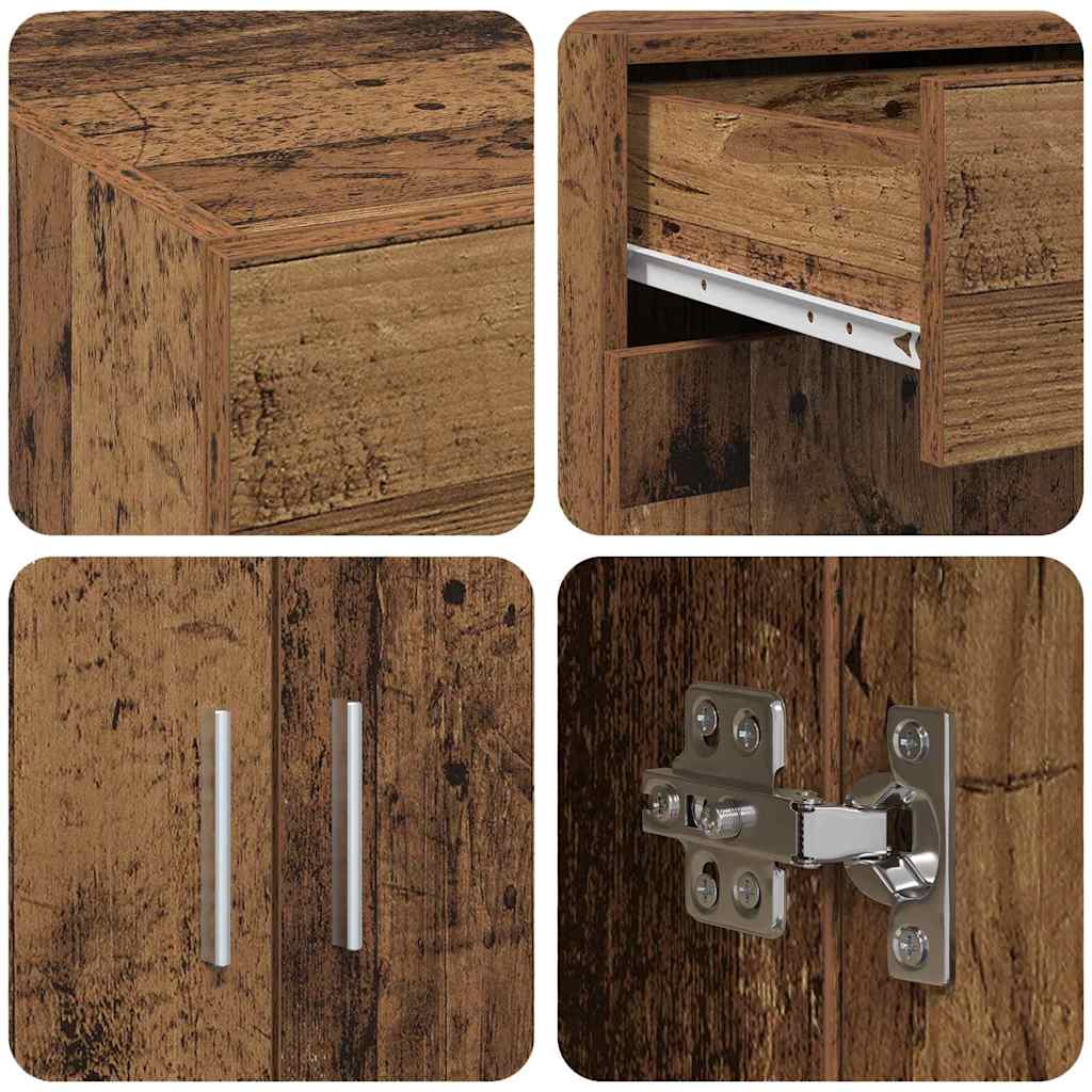 Badschrank Altholz 80 x 42,5 x 93,5 cm Holzwerkstoff