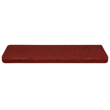 Stufenmatten Selbstklebend 30 Stk. 65x21x4 cm Bordeauxrot Rechteckiger Rand