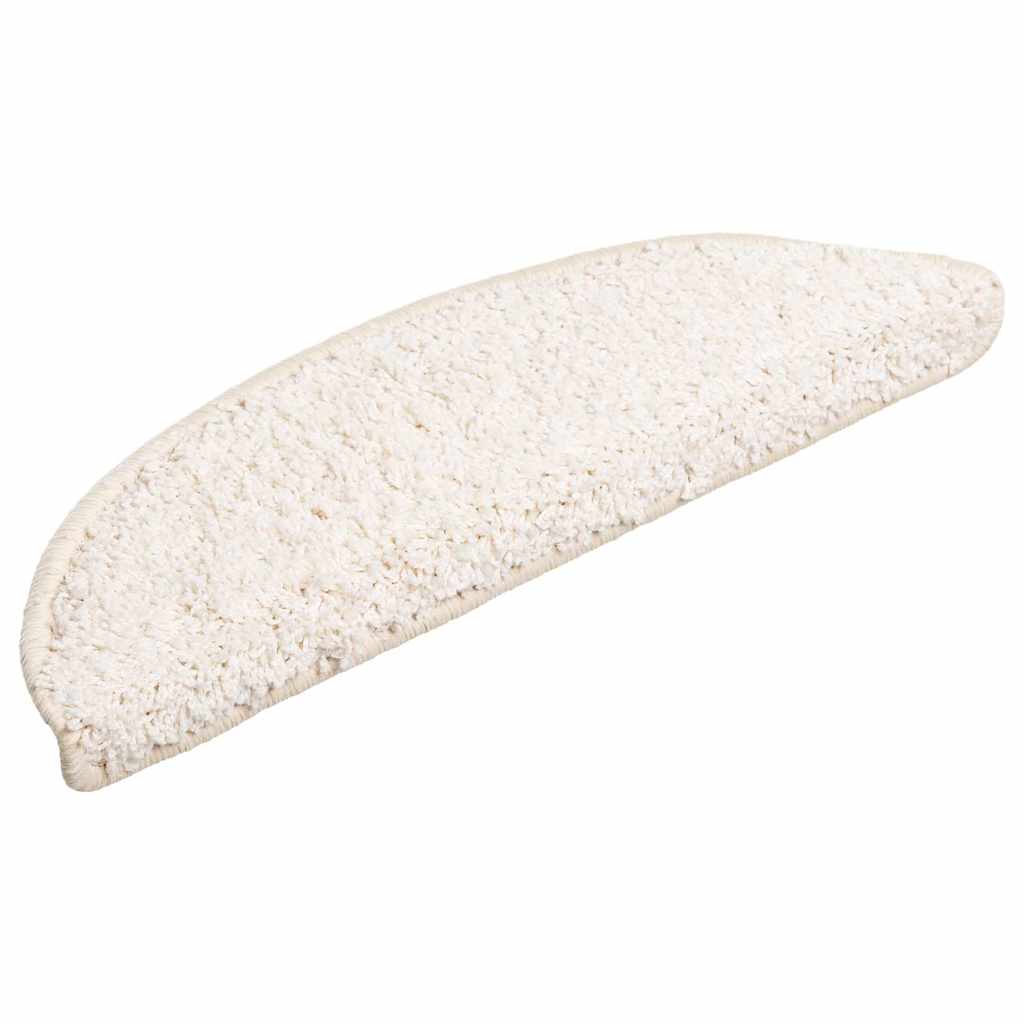 Stufenmatten 20 Stk. 56x17x3 cm Weiß Halbrund