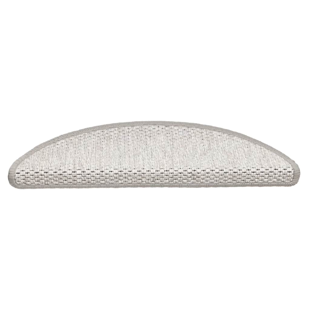 Stufenmatten Selbstklebend Sisal-Optik 30Stk. 56x17x3cm Platina