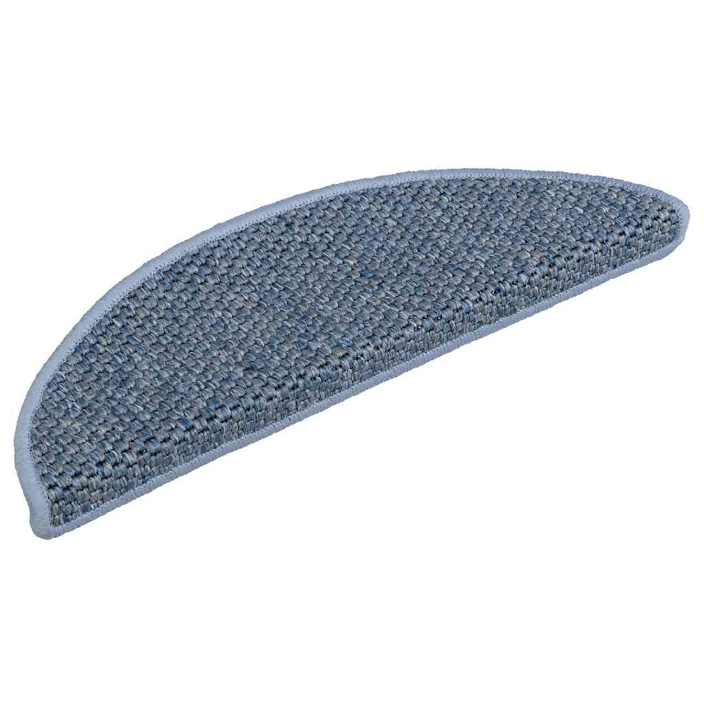 Stufenmatten Selbstklebend Sisal-Optik 30Stk. 56x17x3cm Blau