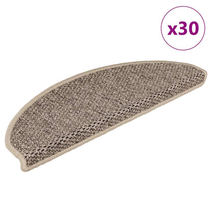 Stufenmatten Selbstklebend Sisal-Optik 30 Stk. 65x21x4cm