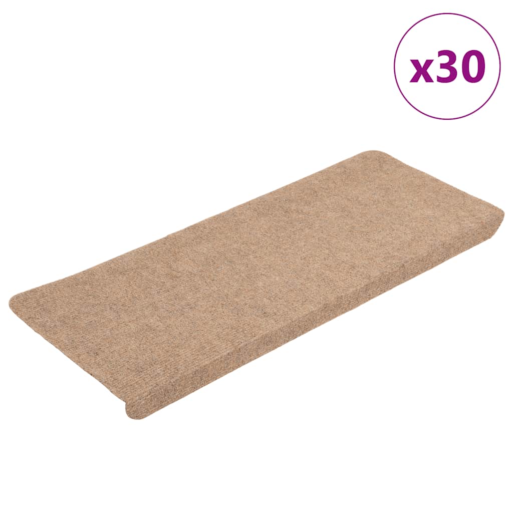 Stufenmatten Selbstklebend 30 Stk. Beige 65x24,5x3,5 cm
