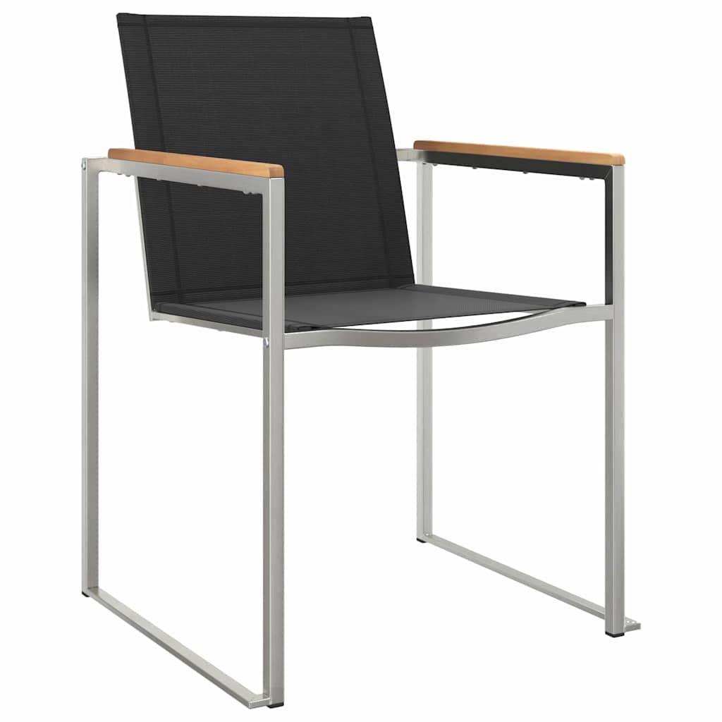 Garten Essgruppe 9 pcs Braun Massivholz Teak