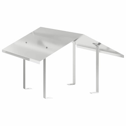 Kaminhaube Silber 60 x 60 x 38 cm Edelstahl