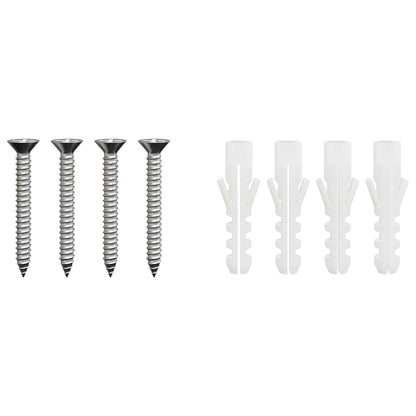 Kamin Kopf Erweiterung Silber 24 x 24 x 50 cm Edelstahl