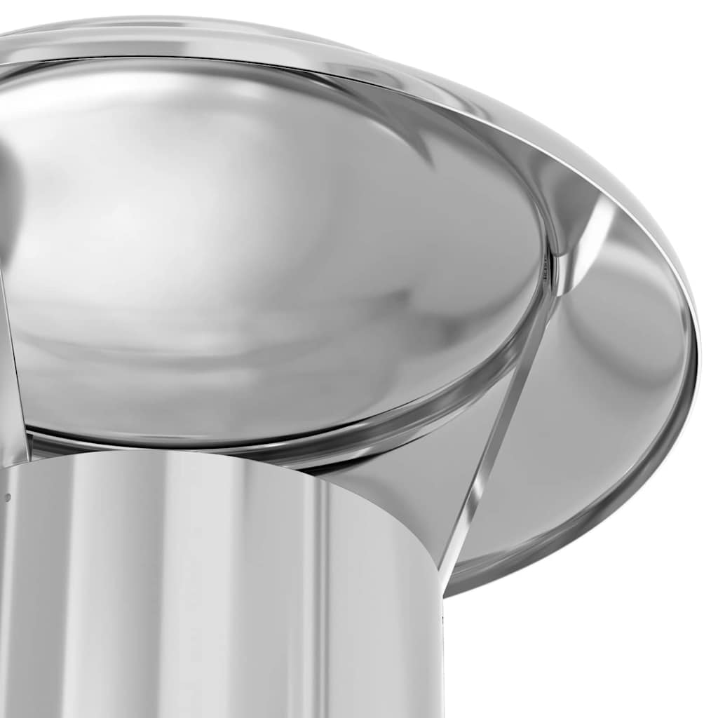 Regenabdeckung Schornstein Silber 25 x 25 x 20 cm Edelstahl