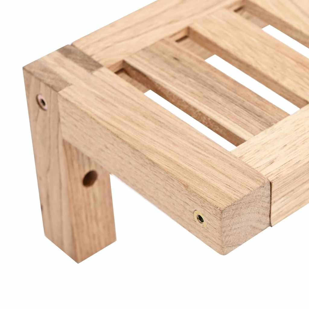 Wandhängeregal Natur 62 x 10 x 12,5 cm Massivholz aus Walnuss