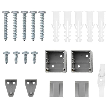 Balkenjalousien Silber 130 x 60 cm Aluminium