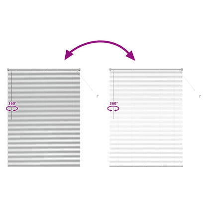 Balkenjalousien Silber 175 x 135 cm Aluminium