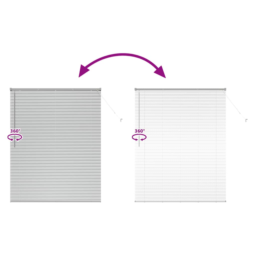 Balkenjalousien Silber 175 x 150 cm Aluminium