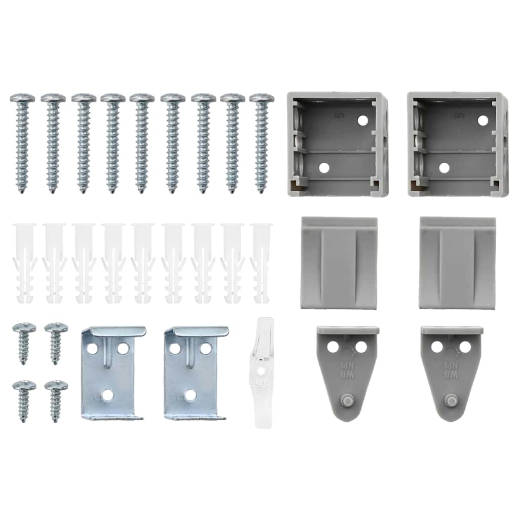 Balkenjalousien Silber 175 x 160 cm Aluminium